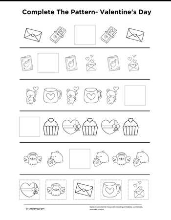 Complete The Pattern- Valentine's Day