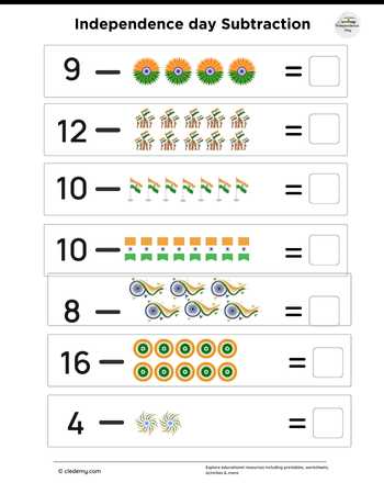 Independence Day - India Subtraction