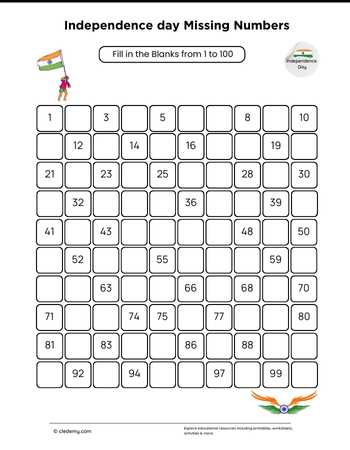 Independence Day Missing Numbers