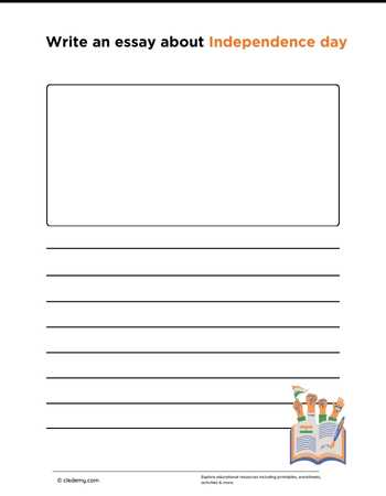 Write an Essay About Independence Day