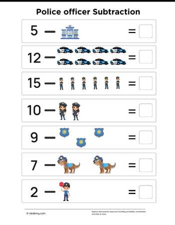 Police Officer Subtraction