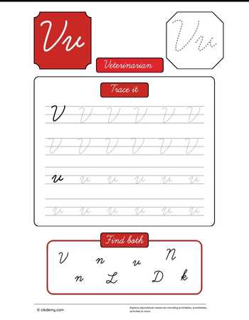 Cursive Letter L for Veterinarian