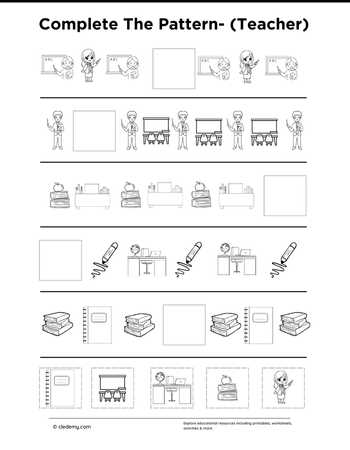 Complete The Pattern- Teacher