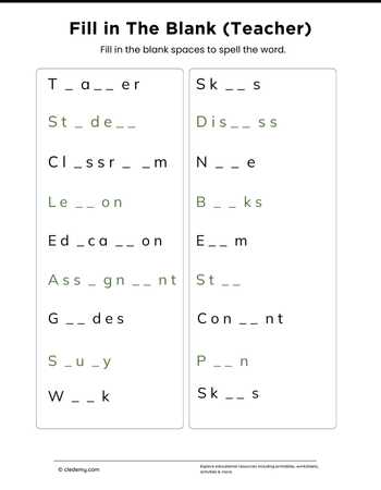 worksheet