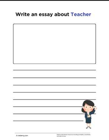 Write an Essay About Teacher