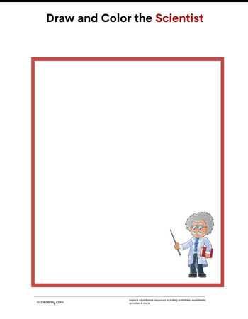Draw and Color the Scientist