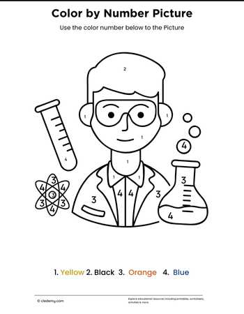 Color by Number Scientist