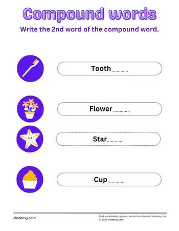 Complete the Compound Word