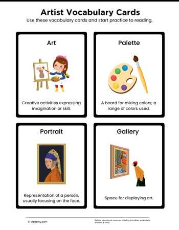 Artist- Vocabulary Cards