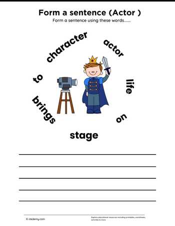 Form a sentence (Actor)