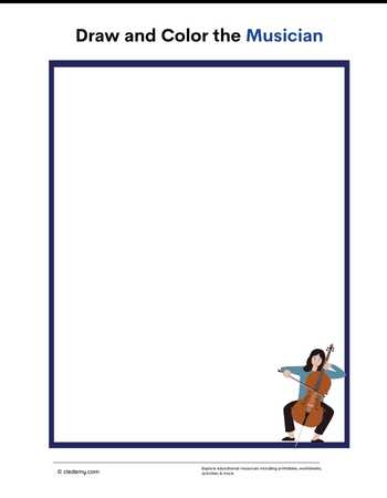 Draw and Color the Musician