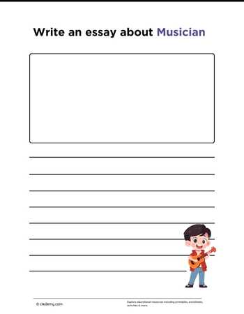 Write an Essay About Musician
