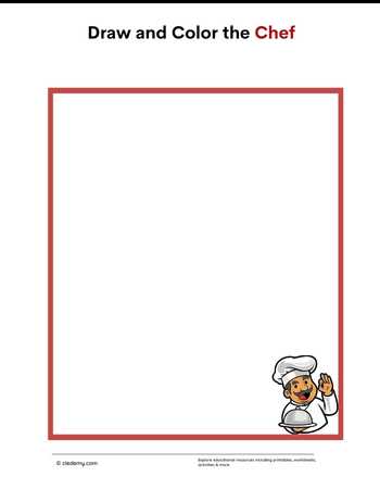 Draw and Color the Chef