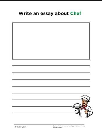 Write an Essay About Chef