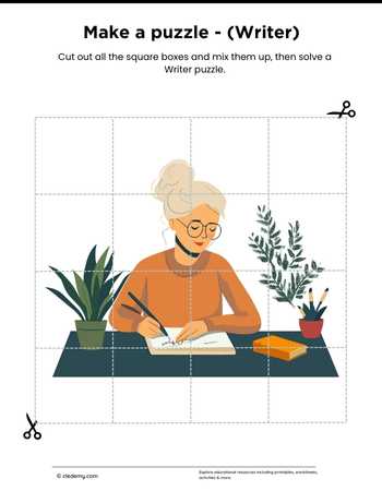 Writer Jigsaw Puzzle