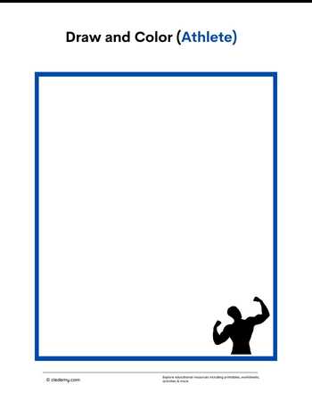 Draw and Color the Athlete