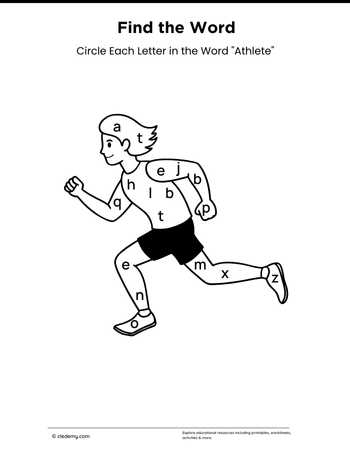 Find the word- Athlete