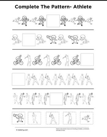 Complete The Pattern- Athlete