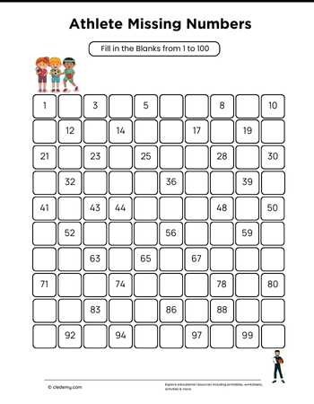 Athlete Missing Numbers