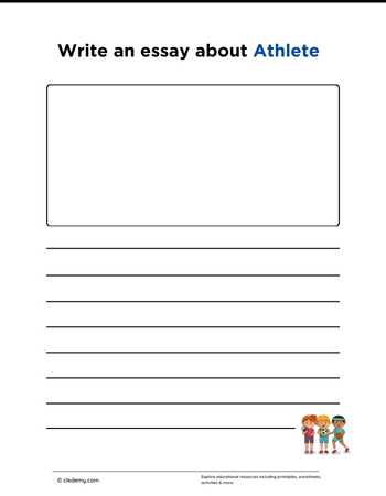 Write an Essay About Athlete