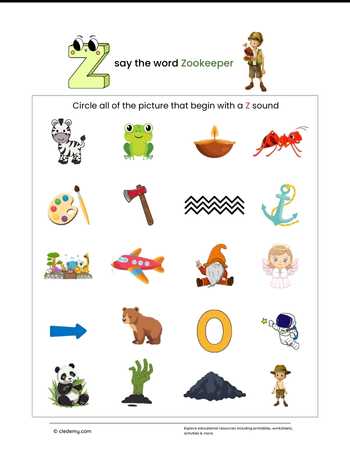 Circle the Picture - Zookeeper