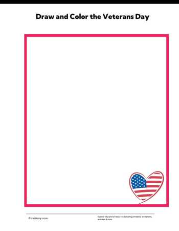 Draw and Color the Veterans Day