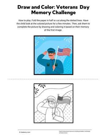 Draw and Color: Veterans Memory Challenge