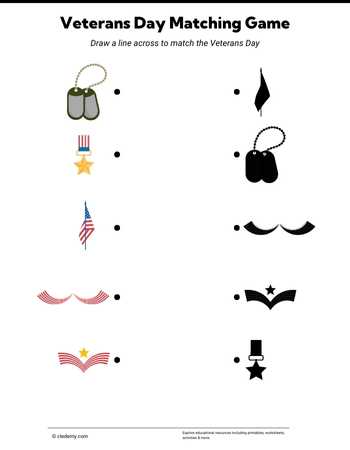 Veterans Day Matching Game