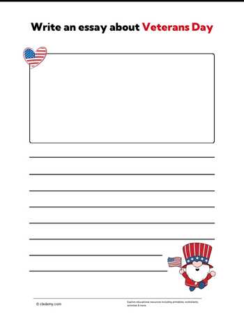 Write an Essay About Veterans Day