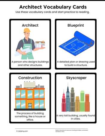 Architect-Vocabulary Cards