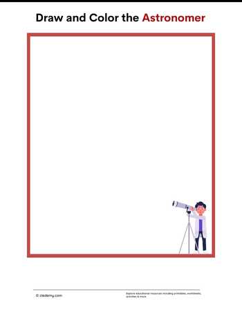 Draw and Color the Astronomer