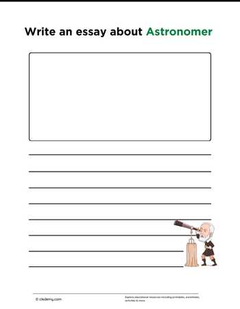 Write an Essay About Astronomer