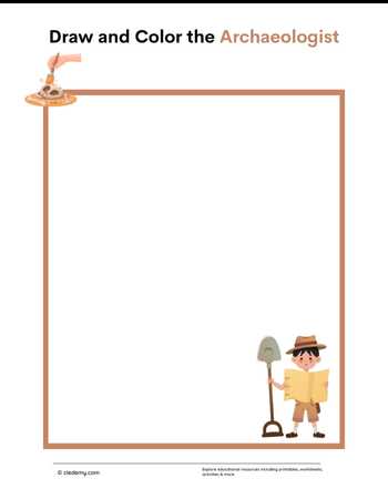 Draw and Color the Archaeologist