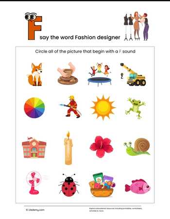 Circle the Picture-Fashion Designer