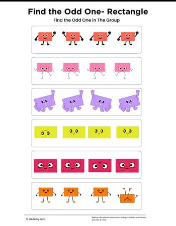 Find the Odd One- Rectangle