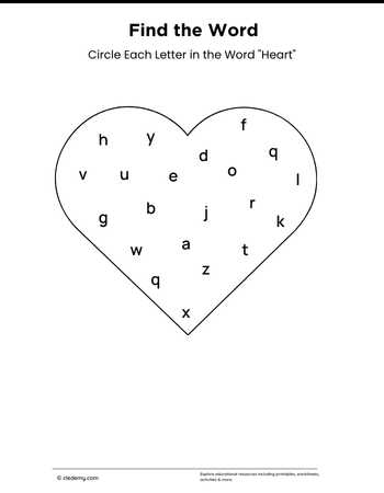Find the word- Heart