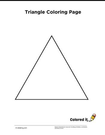Triangle Coloring Page