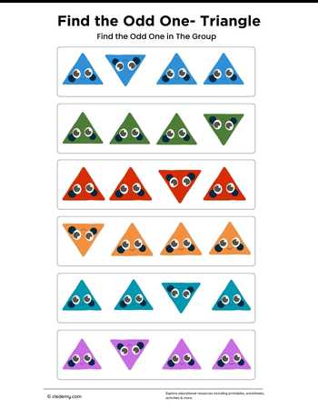 Find the Odd One- Triangle
