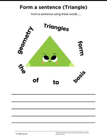 Form a sentence (Triangle)