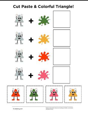 Cut Paste and Colorful Triangle