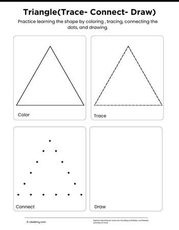 Tracing and Drawing Triangle Connection