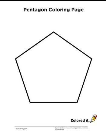 Pentagon - Coloring Page
