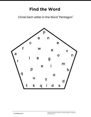 Find the word- Pentagon