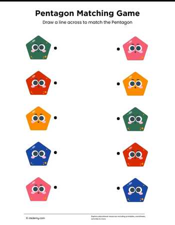 Pentagon Matching Game