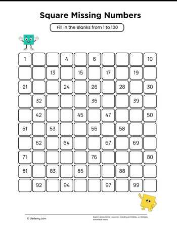 Square Missing Numbers