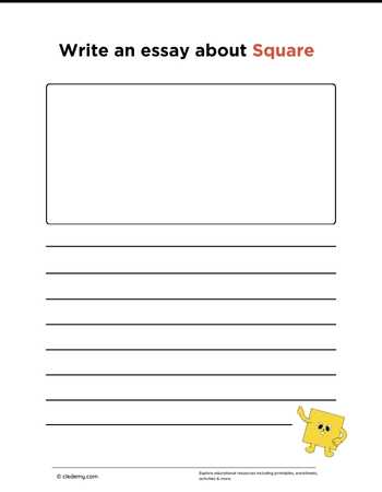 Write an Essay About Square