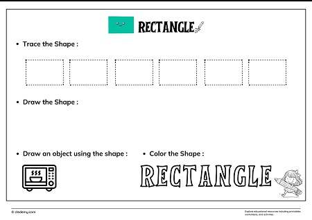 Trace and Draw 2D or 3D Shape-Rectangle