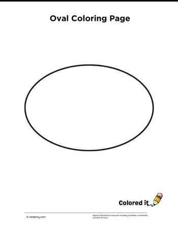 Oval - Coloring Page