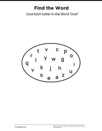 Find the word- Oval