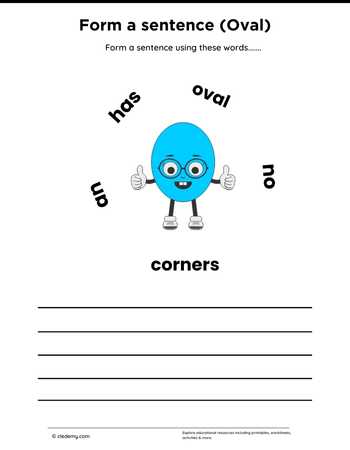 Form a sentence (Oval)